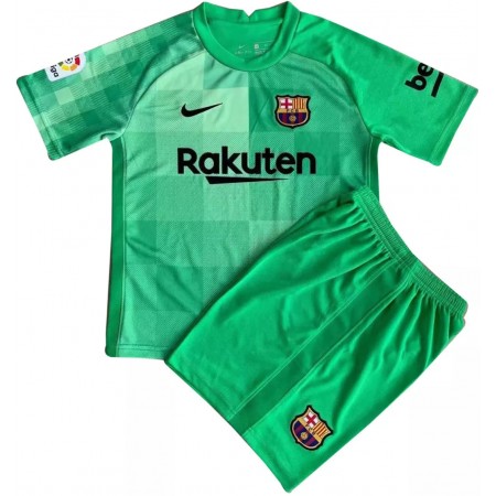 Barcellona Portiere Bambino Maglia Trasferta 2021/2022 Manica Corta (+ Pantaloncini) 